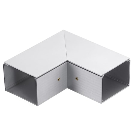 Hubbell Wiring Device-Kellems Flat Elbow Raceway, HBLALU3800 Series, 6 in W, 2.1 in H, 6 in L HBLALU3811